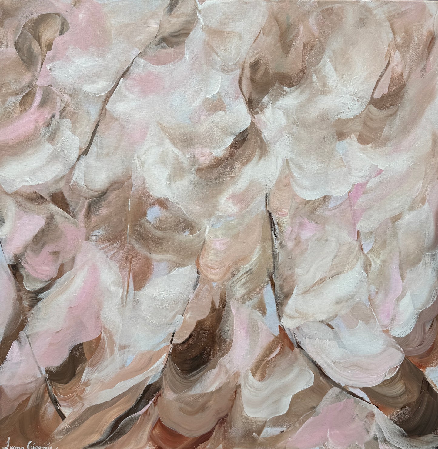 Cocoa Whispers - FRAMED 93x93cm