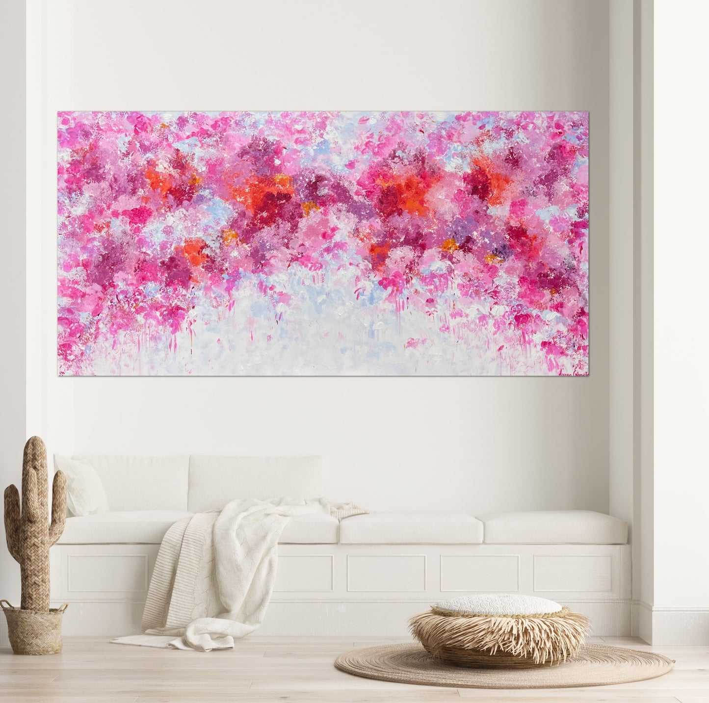 It's Love No 18 - Large Floral Original Abstract