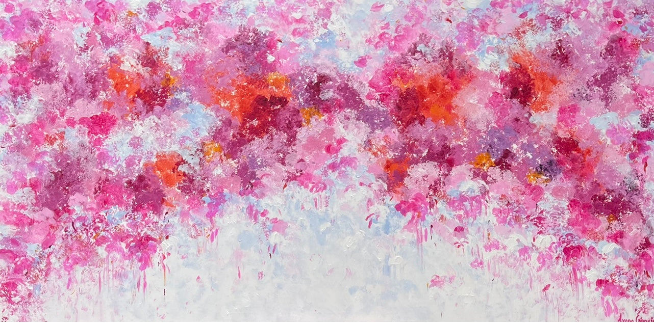 It's Love No 18 - Large Floral Original Abstract
